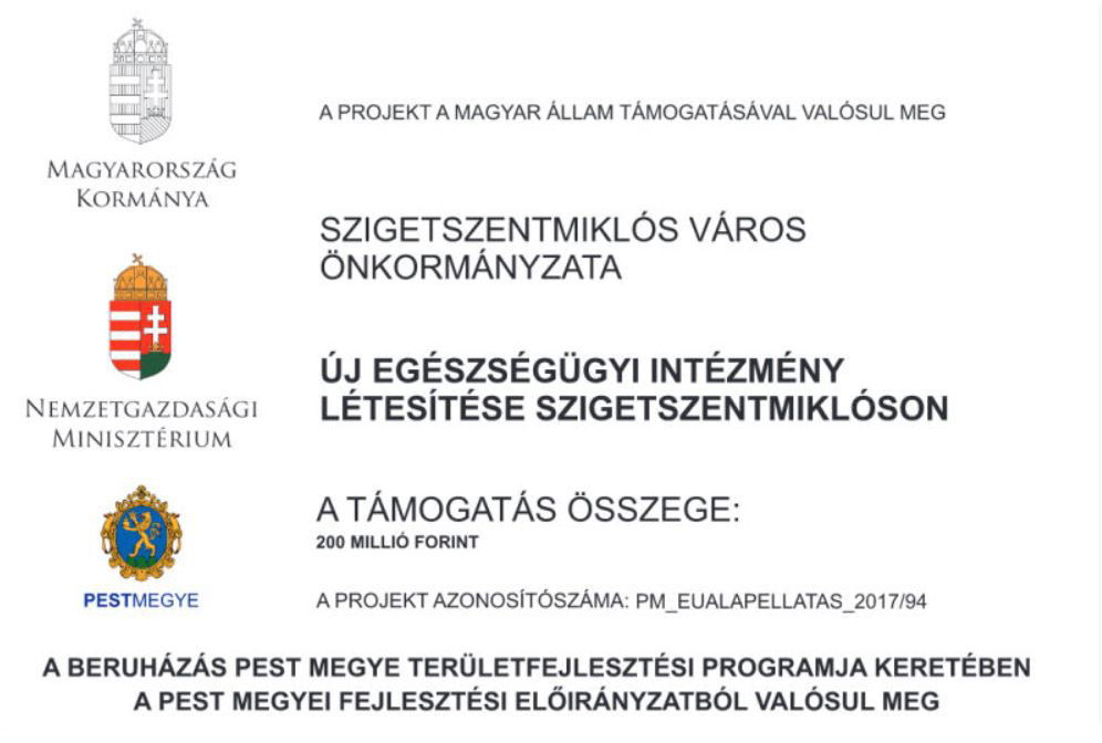 Új egészségügyi intézmény létesítése Szigetszentmiklóson